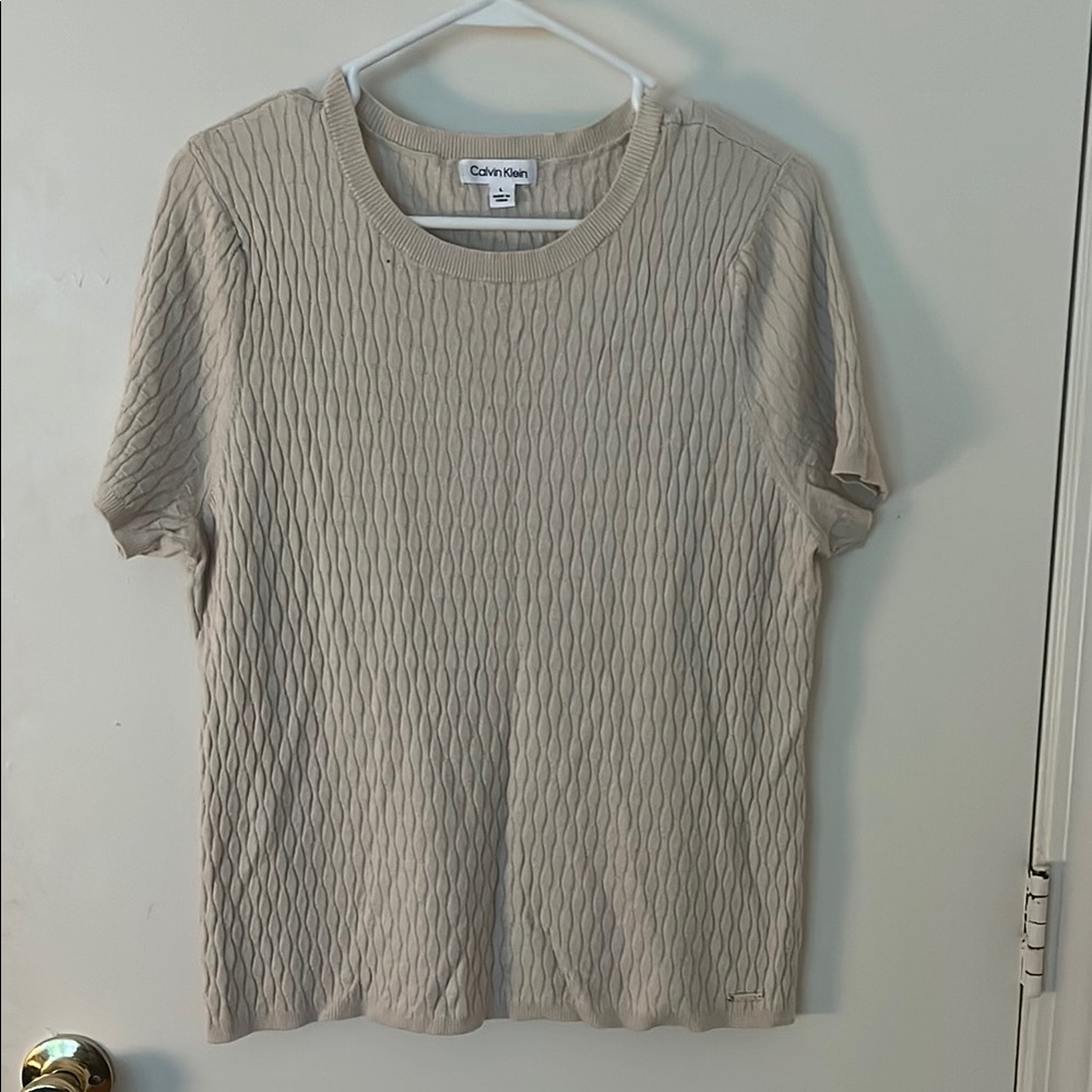 Calvin Klein Tan Knit Top